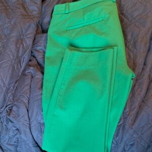 Banana Republic Vibrant Green high rise Sloane trousers
